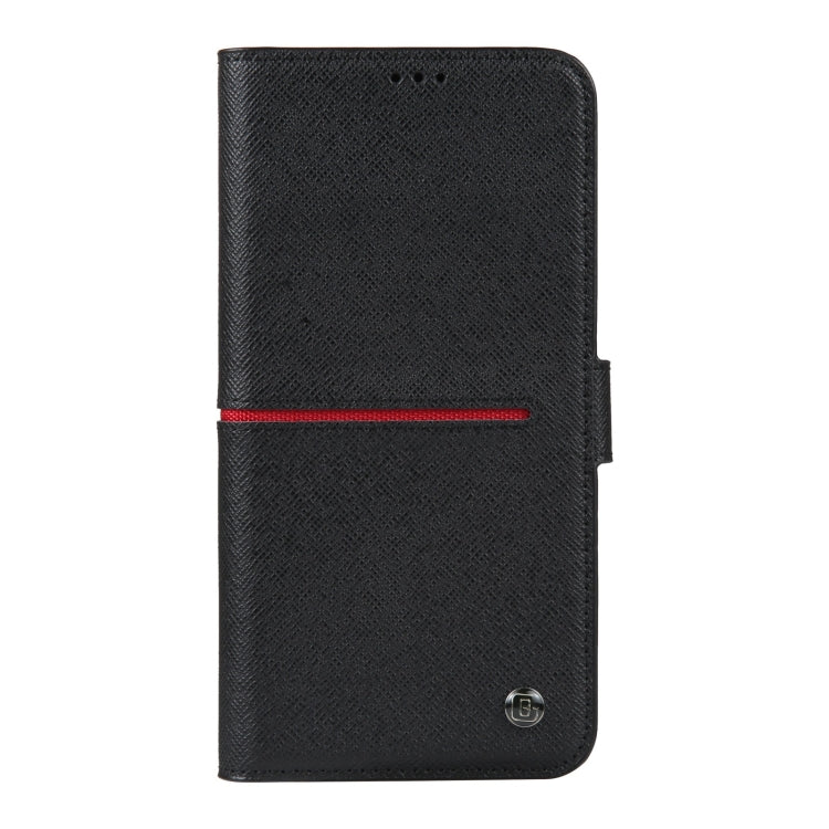 For iPhone 15 Pro Max GEBEI Top-grain Horizontal Flip Leather Phone Case(Black)