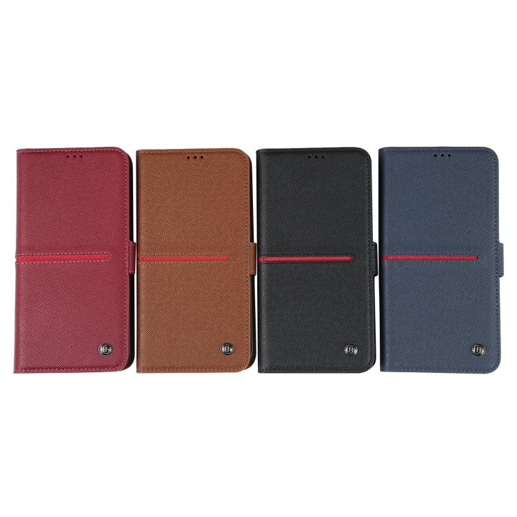 For iPhone 15 Pro Max GEBEI Top-grain Horizontal Flip Leather Phone Case(Black)