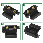 6 in 1 For Dual Battery Systems ANS Car Fuse Holder Fuse Box Kit, Current:100A