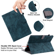 For Lenovo Tab P12 Tiger Pattern Flip Leather Tablet Case(Dark Blue)