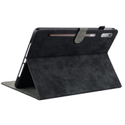 For Lenovo Tab P12 Tiger Pattern Flip Leather Tablet Case(Black)