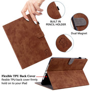 For Lenovo Tab M11/Xiaoxin Pad 11 2024 Tiger Pattern Flip Leather Tablet Case(Brown)