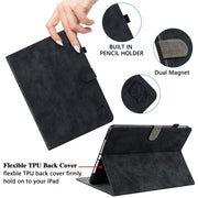 For Lenovo Tab M11/Xiaoxin Pad 11 2024 Tiger Pattern Flip Leather Tablet Case(Black)
