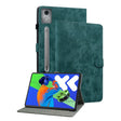 For Lenovo Tab P12 Pro 12.7 2025 Tiger Pattern Flip Leather Tablet Case(Dark Green) - Lenovo by PMC TechLife | Online Shopping South Africa | PMC TechLife | Buy Now Pay Later Mobicred