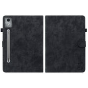 For Lenovo Tab P12 Pro 12.7 2025 Tiger Pattern Flip Leather Tablet Case(Black)