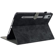 For Lenovo Tab P12 Pro 12.7 2025 Tiger Pattern Flip Leather Tablet Case(Black)