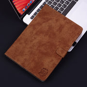 For Honor Pad 9 12.1 Embossed Tiger Pattern Leather Tablet Case(Brown)