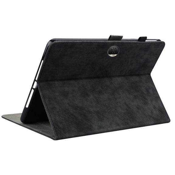 For Honor Pad 9 12.1 Embossed Tiger Pattern Leather Tablet Case(Black)