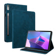 For Lenovo Tab P12 Butterfly Flower Embossed Leather Tablet Case(Blue) - Lenovo by PMC TechLife | Online Shopping South Africa | PMC TechLife | Buy Now Pay Later Mobicred