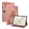 For Honor Pad 9 12.1 Butterfly Flower Embossed Leather Tablet Case(Rose Gold) - Honor by PMC TechLife | Online Shopping South Africa | PMC TechLife | Buy Now Pay Later Mobicred