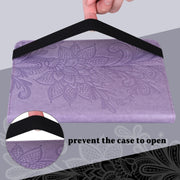 For Samsung Galaxy Tab S9 Lace Flower Embossing Pattern PU Tablet Case(Purple)