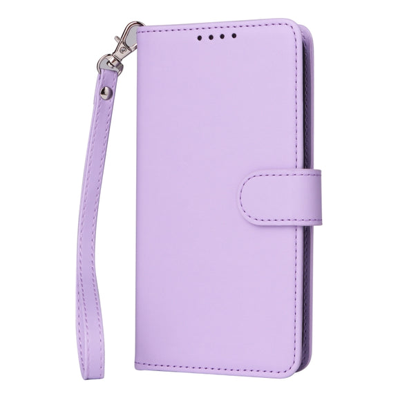 For iPhone 16 Pro BETOPNICE BN-005 2 in 1 Detachable Imitate Genuine Leather Phone Case(Light Purple)