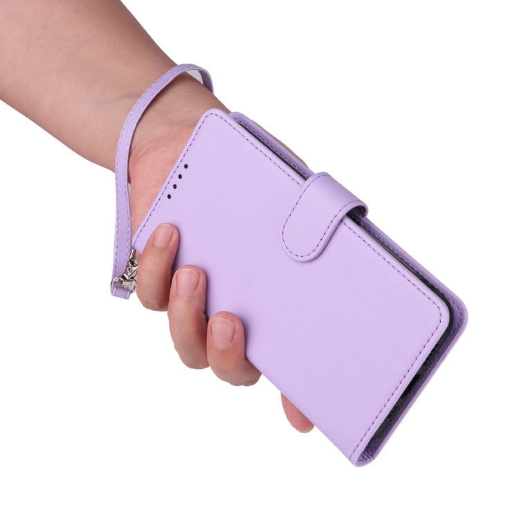 For iPhone 16 Pro BETOPNICE BN-005 2 in 1 Detachable Imitate Genuine Leather Phone Case(Light Purple)