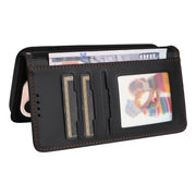 For iPhone 16 Pro BETOPNICE BN-005 2 in 1 Detachable Imitate Genuine Leather Phone Case(Black)