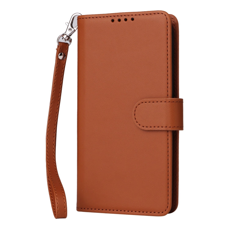 For iPhone 16 Pro Max BETOPNICE BN-005 2 in 1 Detachable Imitate Genuine Leather Phone Case(Brown)