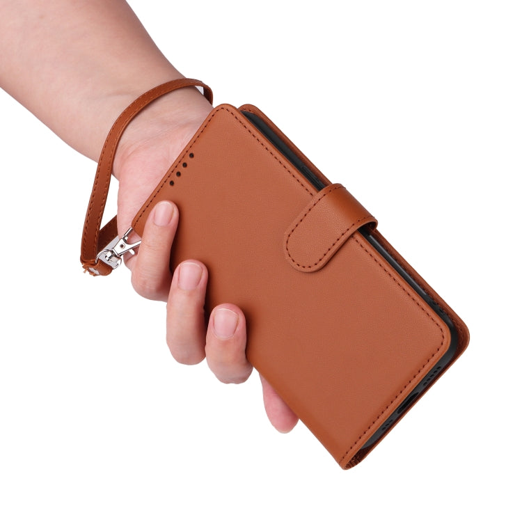 For iPhone 16 Pro Max BETOPNICE BN-005 2 in 1 Detachable Imitate Genuine Leather Phone Case(Brown)