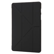 For Samsung Galaxy Tab S10+ / S9+ Deformation Silicone Leather Tablet Case(Black)