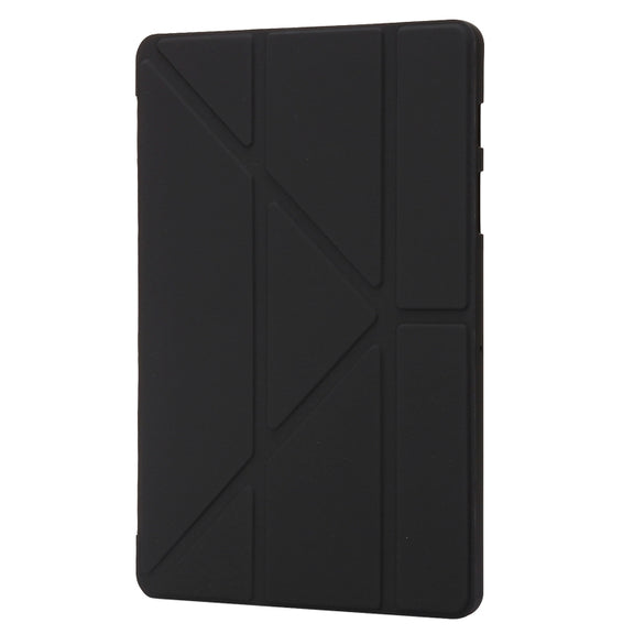 For Samsung Galaxy Tab S10+ / S9+ Deformation Silicone Leather Tablet Case(Black)