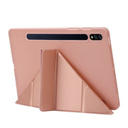 For Samsung Galaxy Tab S9 Deformation Silicone Leather Tablet Case(Black)