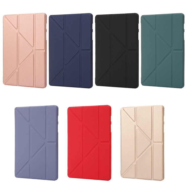 For Samsung Galaxy Tab S10+ / S9+ Deformation Silicone Leather Tablet Case(Black)