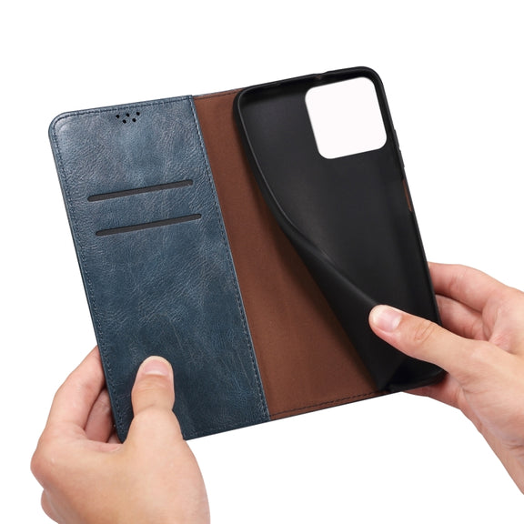 For Xiaomi Redmi K70/K70 Pro Oil Wax Crazy Horse Texture Leather Phone Case(Blue)