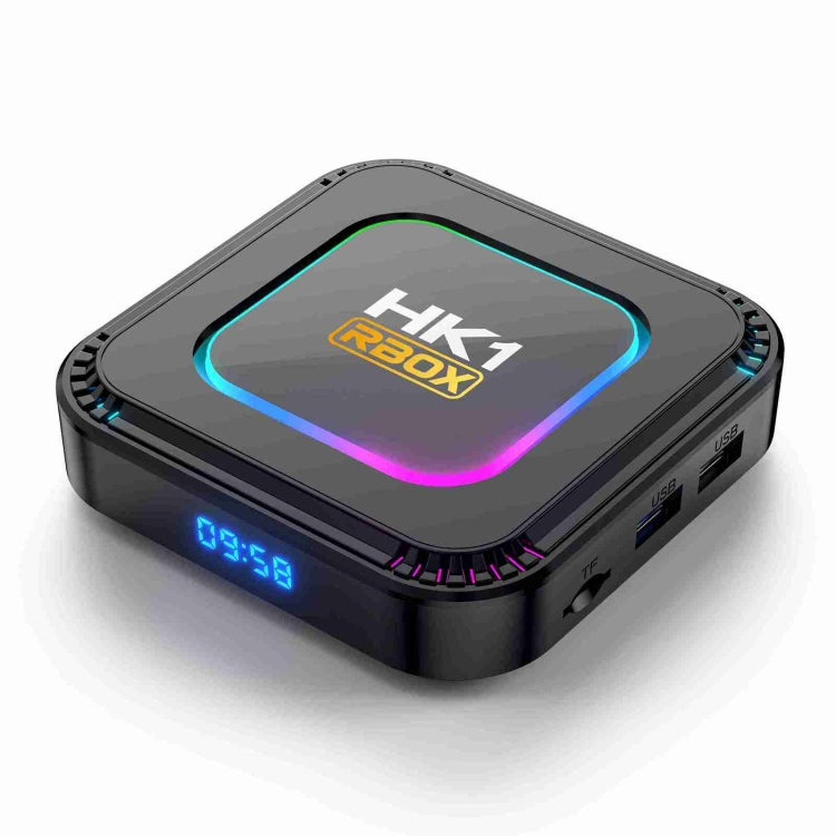HK1 RBOX K8 8K Android 13.0 Smart TV Box with Remote Control, 4GB+128GB, RK3528 Quad-Core(US Plug)