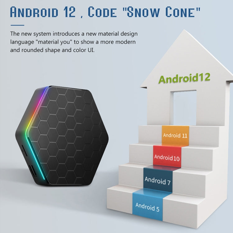 T95Z Plus 8K WiFi6 Android 12.0 Smart TV Box with Remote Control, 4GB+64GB, Allwinner H618 Quad-Core(AU Plug)