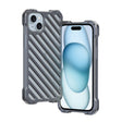 For iPhone 15 R-JUST RJ-50 Hollow Breathable Armor Metal Phone Case(Space Grey) - iPhone 15 Cases by R-JUST | Online Shopping South Africa | PMC TechLife | Buy Now Pay Later Mobicred
