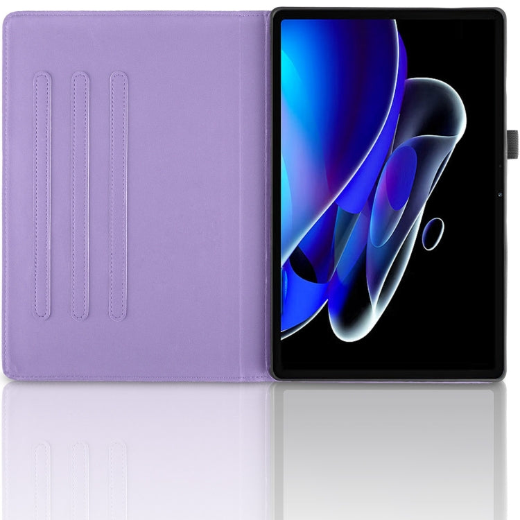 For Realme Pad 2 Tree Life Embossed Rotation Leather Tablet Case(Purple)