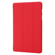 For Samsung Galaxy Tab S9+ / S10+ 3-Fold Holder Silicone Leather Tablet Case(Red)