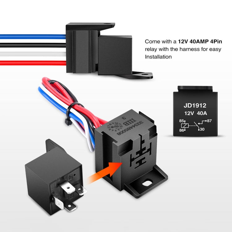 5 in 1 12V Car Racing Ignition Switch Panel with Switch & Engine Start Button & Relay Wiring Harness