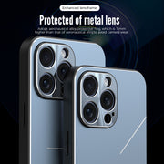 For iPhone 15 Plus R-JUST RJ52 3-Line Style Metal TPU Shockproof Phone Case(Silver)