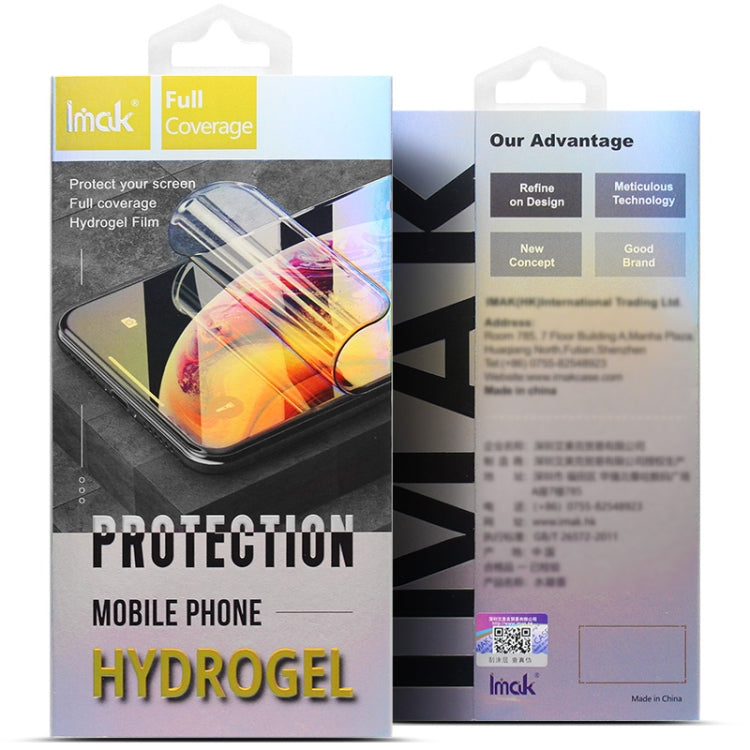 For iPhone 15 Pro Max 2pcs/Set imak Curved Hydrogel Film Pnone Back Protector