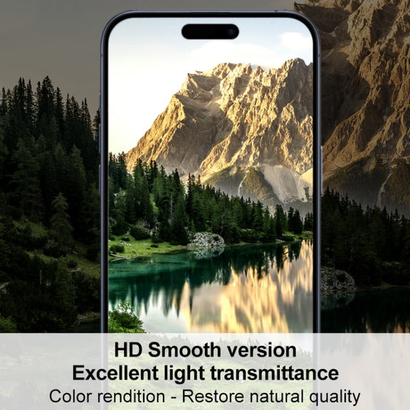 For iPhone 15 Pro Max 2pcs/Set imak Curved Full Screen Hydrogel Film Protector