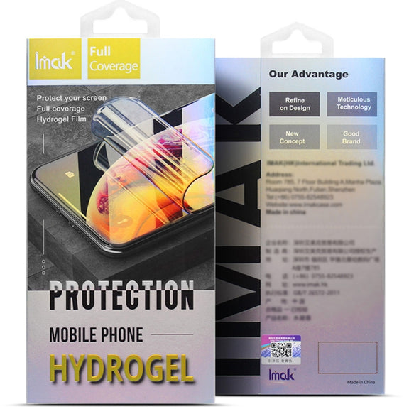 For iPhone 15 Pro Max 2pcs/Set imak Curved Full Screen Hydrogel Film Protector
