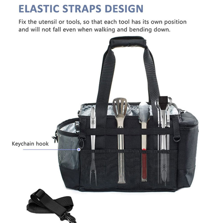 Foldable and Portable Outdoor Car Camping Picnic Storage Bag(Black)
