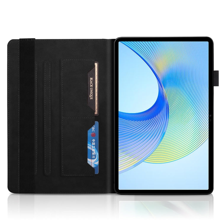 For Honor Pad X9 / X8 Pro Tree Life Series Embossed Leather Tablet Case(Black)