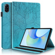 For Honor Pad X9 / X8 Pro Tree Life Series Embossed Leather Tablet Case(Lake Blue) - Honor by PMC TechLife | Online Shopping South Africa | PMC TechLife | Buy Now Pay Later Mobicred