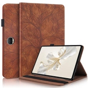 For Honor Pad 9 Tree Life Series Embossed Leather Tablet Case(Brown)
