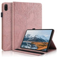 For Honor Pad X8a Tree Life Series Embossed Leather Tablet Case(Rose Gold) - Honor by PMC TechLife | Online Shopping South Africa | PMC TechLife | Buy Now Pay Later Mobicred