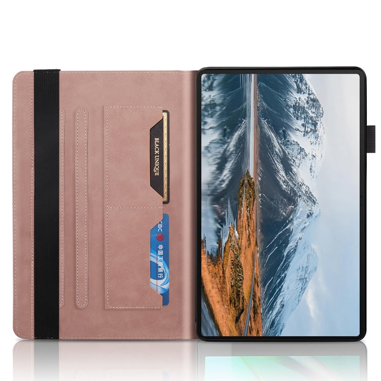For Honor Pad X8a Tree Life Series Embossed Leather Tablet Case(Rose Gold)