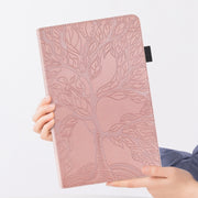For Honor Pad X8a Tree Life Series Embossed Leather Tablet Case(Rose Gold)
