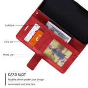 For iPhone 16 Plus Skin Feel Splicing Leather Phone Case(Red)