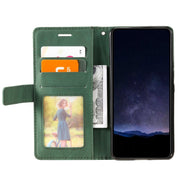 For iPhone 16 Skin Feel Splicing Leather Phone Case(Green)