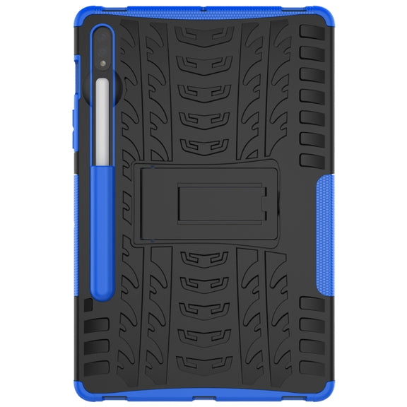 For Samsung Galaxy Tab S9 / S7 / S8 Tire Texture TPU + PC Tablet Case(Blue)