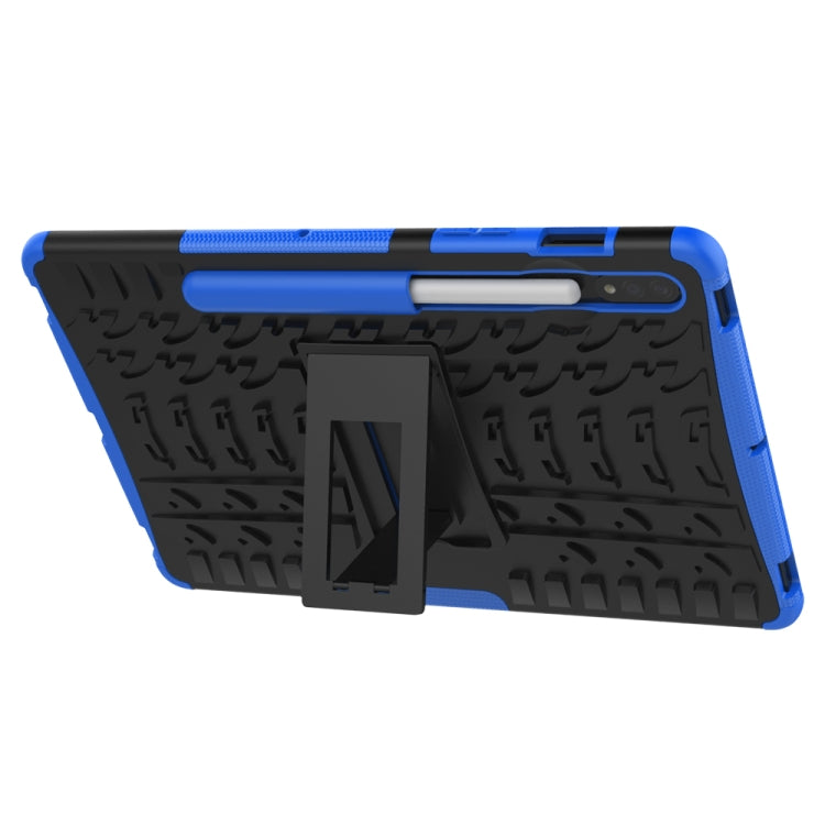 For Samsung Galaxy Tab S9 / S7 / S8 Tire Texture TPU + PC Tablet Case(Blue)