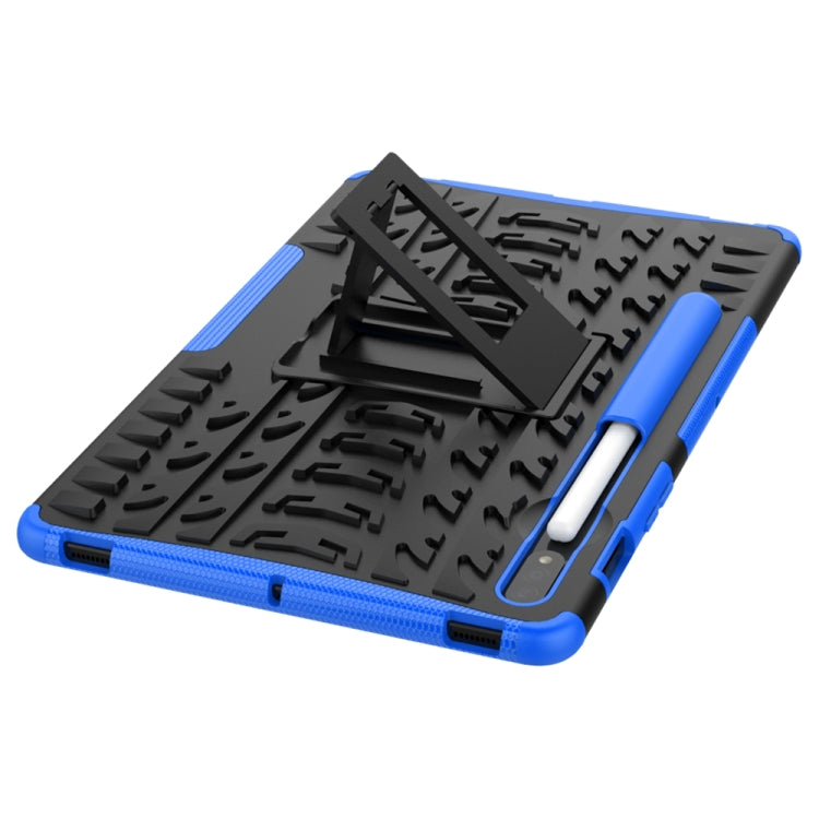 For Samsung Galaxy Tab S9 / S7 / S8 Tire Texture TPU + PC Tablet Case(Blue)