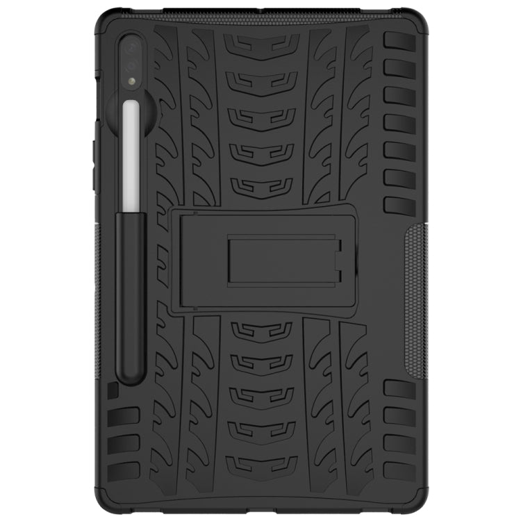 For Samsung Galaxy Tab S9 / S7 / S8 Tire Texture TPU + PC Tablet Case(Black)