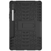 For Samsung Galaxy Tab S9 / S7 / S8 Tire Texture TPU + PC Tablet Case(Black)