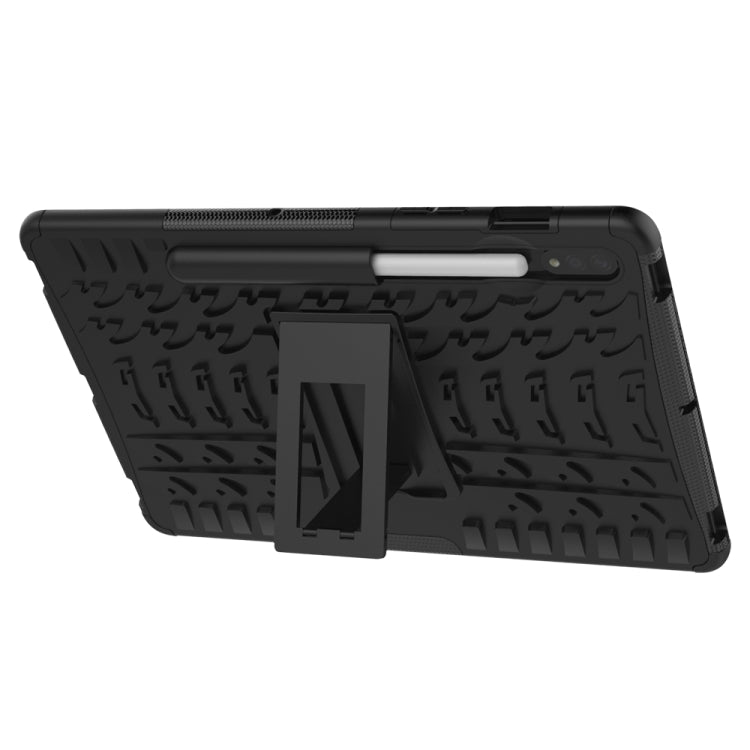 For Samsung Galaxy Tab S9 / S7 / S8 Tire Texture TPU + PC Tablet Case(Black)